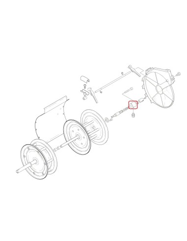 Coussinet de Dévidoir pour Nettoyeur Haute Pression Neptune 5 / 7 / 8 Nilfisk