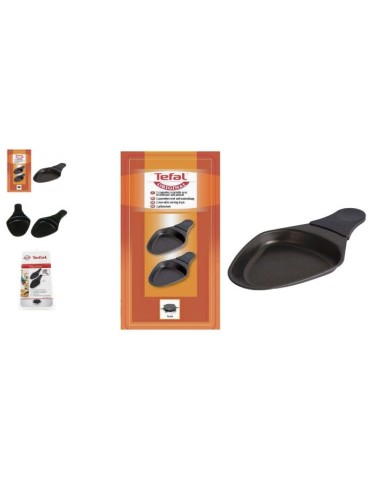 Lots de 2 Coupelles Ovale Noire pour Appareil à Raclette Tefal