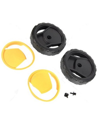 Roues + Clips + Enjoliveurs X 2 pour Nettoyeur Haute Pression Karcher