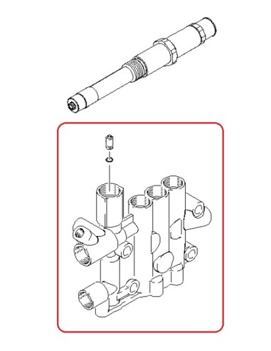 ​Tête de Cylindre de Culasse pour Nettoyeur Haute Pression HDS 558 C Karcher