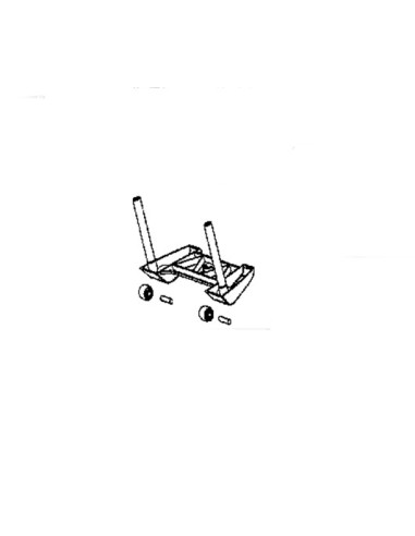 Support Roulettes Bleues pour Aspirateur Shock Absorber Rowenta
