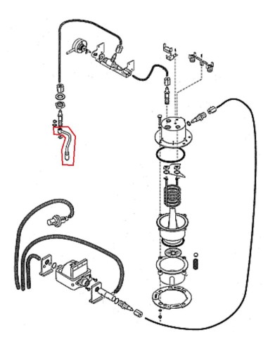 Tube Vapeur avec Buse Ex 446049 pour Cafetière Magnum 9540 Riviera & Bar 