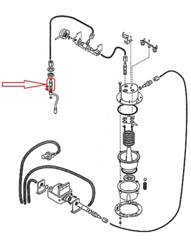 Axe d'Articulation Tube Vapeur L pour Cafetière Magnum 9540 Riviera & Bar 