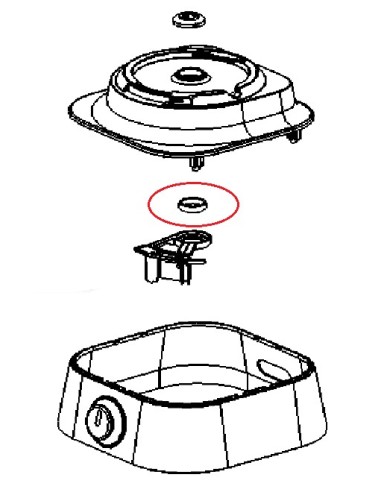 Joint de Moteur pour Robot Masterchef 8000 / 9000 / Vitacompact Moulinex