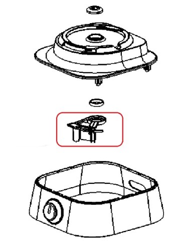 Came de Sécurité Blanc pour Robot Masterchef 8000 Moulinex