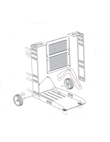 Fil Support de Renforcement Intérieur pour Barbecue El Prado / Figari 1800 / 2200 W / D Campingaz