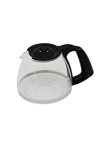 Verseuse 15 tasses en Verre avec Couvercle Anti-Goutte Noir pour Cafetière Heliora / Subito Moulinex