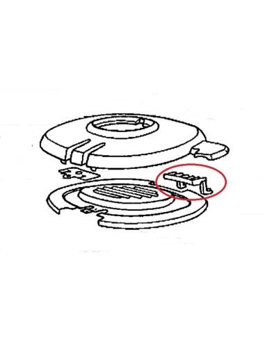 Charnière de Couvercle pour Friteuse Oleoclean / Magiclean Seb