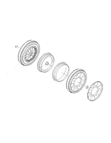 Kit de Roues pour Balayeuse Aspirante S750 Karcher