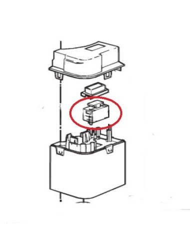 Bouton Poussoir 50Hz / 9.8 A pour Nettoyeur Haute Pression Nilfisk