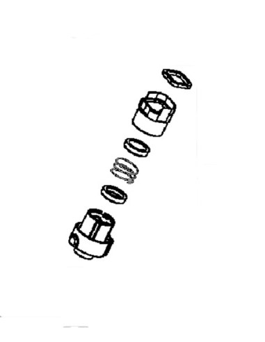 Piston + Ressort + Embout pour Aspirateur Air Force Extreme RH8876 Rowenta