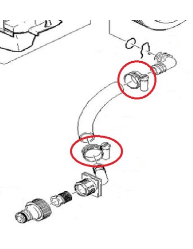 Colliers de Serrage x 2 pour Nettoyeur Haute Pression Karcher