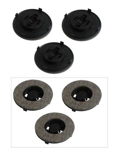 Set de Brosses à Polir x 3 pour Aspirateur Balai Filaire Hoover 