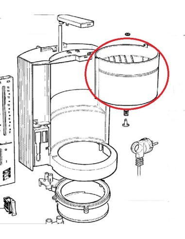 Porte Filtre Blanc pour Cafetière Héliora Moulinex