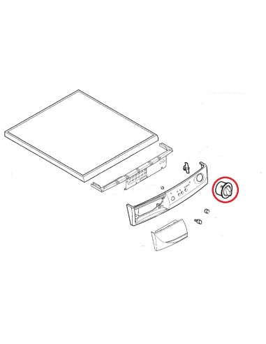 Bouton Minuteur pour Sèche Linge ADC5302 Arthur Martin