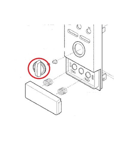 Bouton Selecteur pour Micro Onde HMT873L/02 Bosch