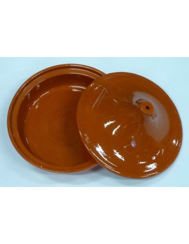 Plat avec Couvercle Coloris Marron pour Wok Tajine 248 / 250 Tefal