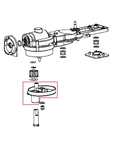 Flasque / Réducteur pour Robot Multifonctions PREP EXPERT S9900 Krups 