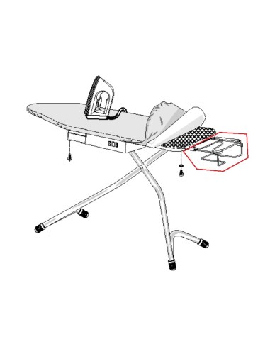 Ensemble Repose Fer pour Table à Repasser TF 3700 V Domena 