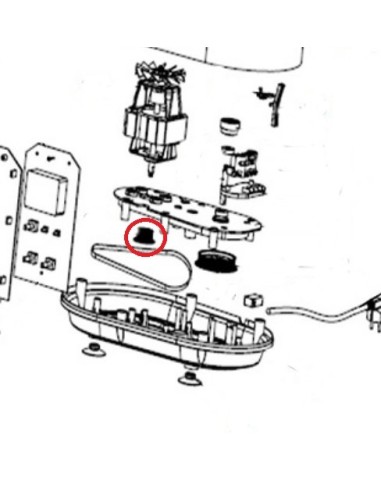 Petite Poulie pour Robot Cuiseurs et Multifonctions Delimix QC350 Siméo