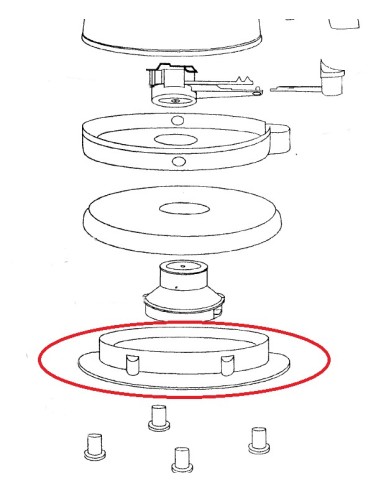 Support Cache Cable pour Bouilloire KBX2014 / KBX3015 DELONGHI