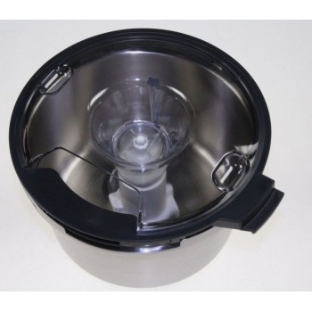 Bol à Pétrir en Inox Schiste avec Couvercle Série 8000 pour Robot Multifonction Krups