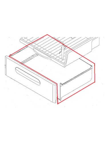 Corps Panier Congélation pour Réfrigérateur HCF4586 Hoover