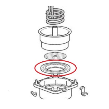 Joint de Percolateur Noir pour Cafetière Expresso DELONGHI