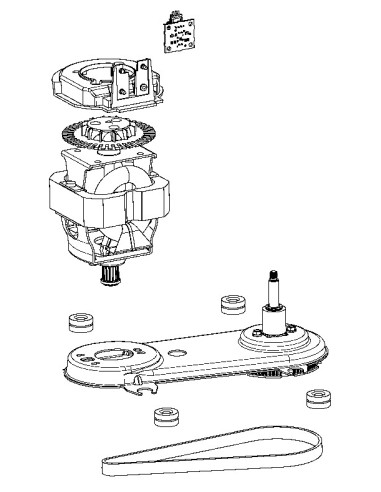 Moteur Complet pour Robot Companion Moulinex