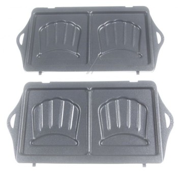 Plaques Croque Monsieur x2 pour Croque Monsieur Break Time Moulinex