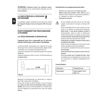 Thermostat 18 Infrarouge pour Radiateur Easylife 2000W DELONGHI