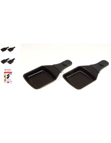 Lots de 2 Coupelles Carrées 188x92 mm pour Appareil à Raclette Téfal