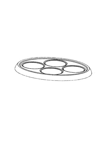 Plaque Crêpes x4 Cuisson Anti-Adhésive pour Appareil Combiné à Crêpe Tefal 
