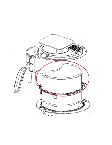 Cuve avec Résistance pour Friteuse Maxifry Family 1.2 KG Seb