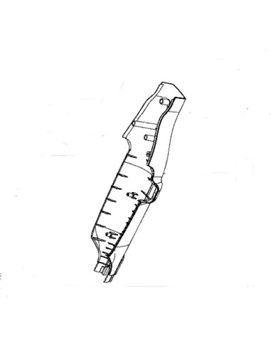 Corps Inférieur Marron pour Aspirateur Air force 12V-24V / Delta Force 18V Rowenta