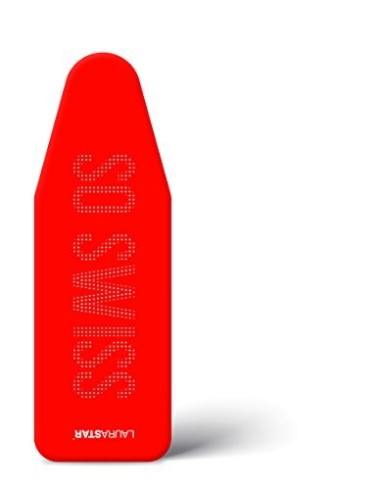 Housse de Repassage Swiss en Coton / Polyester Rouge 131 X 55 Cm pour Planche à Repasser Laurastar