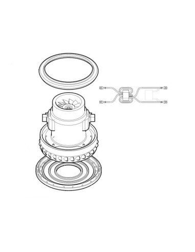 Turbine Complète pour Aspirateur Eau et Poussière SE 4001 / SE 4002 Karcher