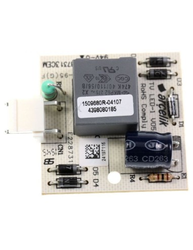 Carte Electronique / Platine de Gestion de Lumière pour Réfrigérateur L60400N Beko