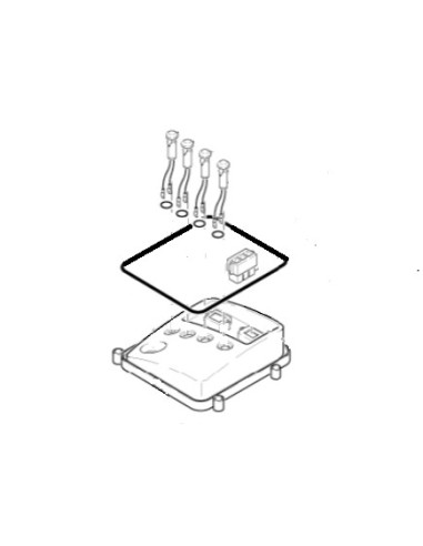 Commutateur de Console avec 4 Vis pour Nettoyeur Vapeur 1501 Karcher