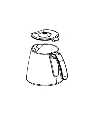 Verseuse avec Couvercle pour Cafetière Tefal