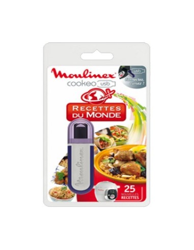 Clef USB de 25 recettes du monde pour cuiseur programmable Cookéo USB de Moulinex