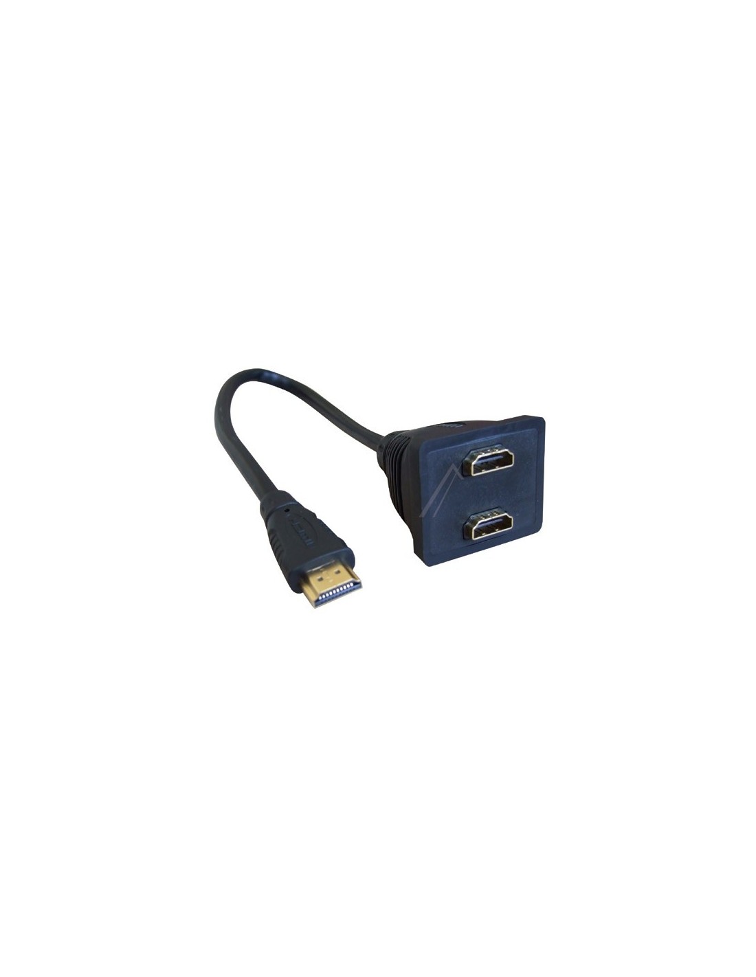 Répartiteur HDMI avec 1 Entrée HDMI Male et 2 Sorties HDMI Femelle