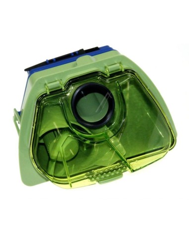 Bac Séparateur Vert avec Filtre Hepa Bleu pour Aspirateur Compacteo Cyclonic Rowenta
