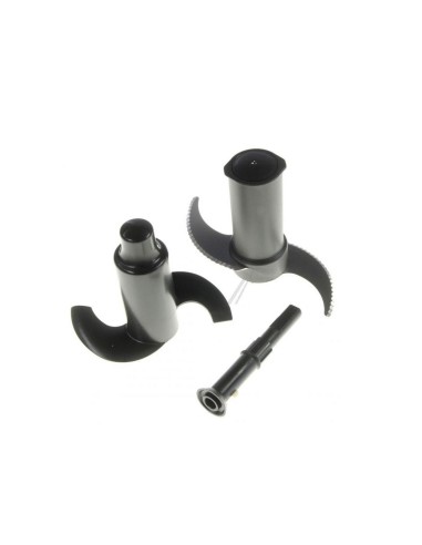 Kit : Fourreau + Couteau Métal + Couteau Pétrin Coloris Noir pour Robots Cuisine Système... Magimix