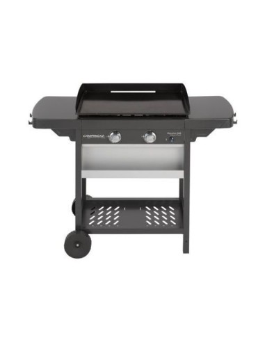 Plancha Gaz Extensible sur Chariot Acier Double Emaillage Noir Campingaz