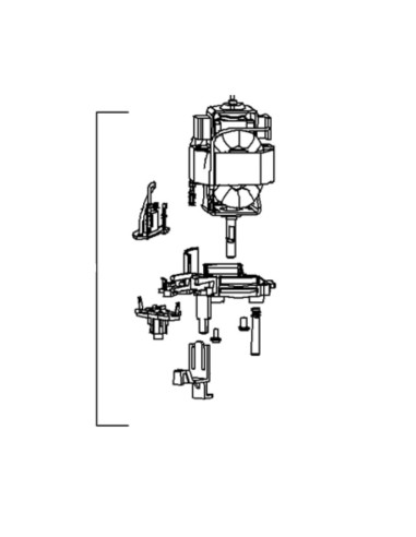 Moteur + Pignon + Axe pour Hachoir Illico Moulinex