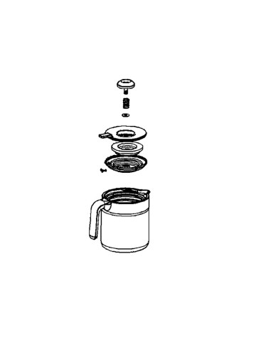  Verseuse Blanche 15 Tasses pour Cafetière NEO Rowenta 