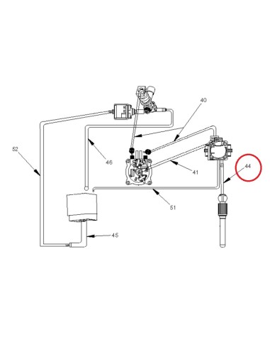 Durite Thermobloc 130 mm pour Cafetière Expresso Riviera & Bar