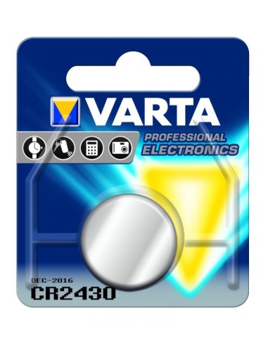 Pile bouton Varta, CR 2430, 280 mA