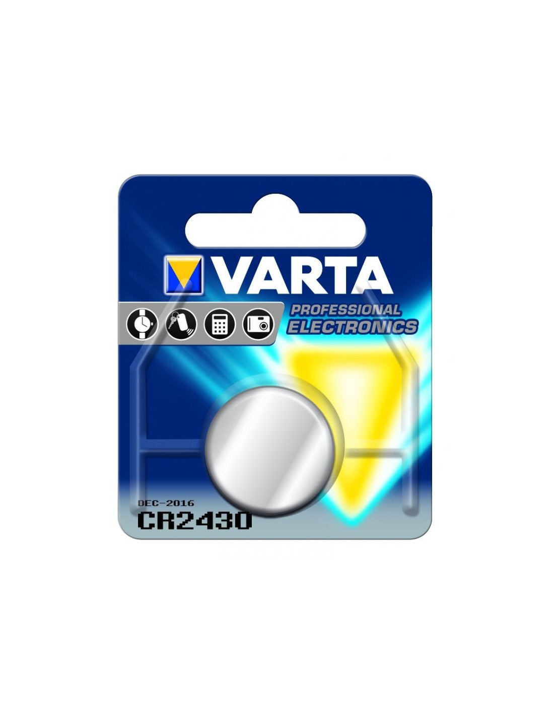 2 piles bouton CR2430 Varta Lithium 3V (6430101402)